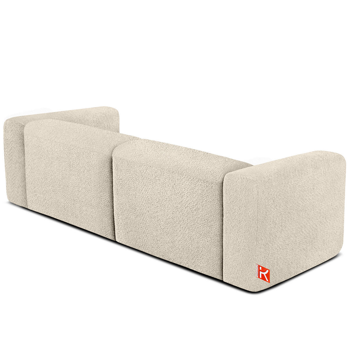 2,5-SITZER SOFA BUFFO, Hellbeige - Beige, Holz/Holzwerkstoff (250/73/96cm) - KONSIMO®