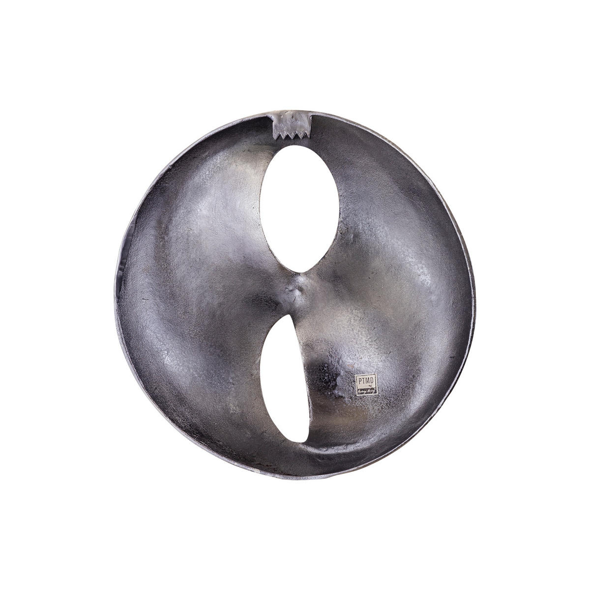 WANDPANEEL Deuie Silber 45/10/45cm - Silberfarben, Metall (10/45/45cm) - PTMD Collection