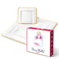 BETTDECKE-KISSEN-SET BABYS Schurwolle leicht - Weiß, Naturmaterialien/Textil (80/80cm) - Frau Holle