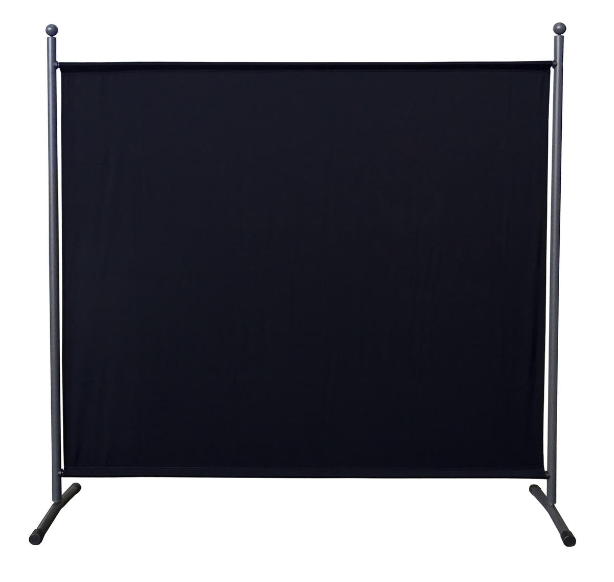 PARAVENT 2 Stück 1-tlg. 180x178 cm Schwarz - Schwarz, Metall (178/180cm) - QUICK STAR