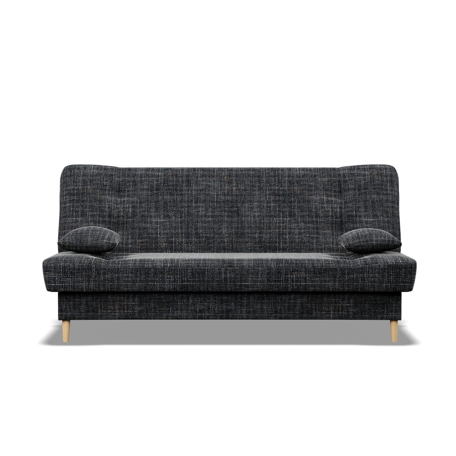 SOFA 3-SITZER MIT SCHLAFFUNKTION SAVANA Dunkelgrau - Dunkelgrau, Textil (93/96/200cm) - Mebligo