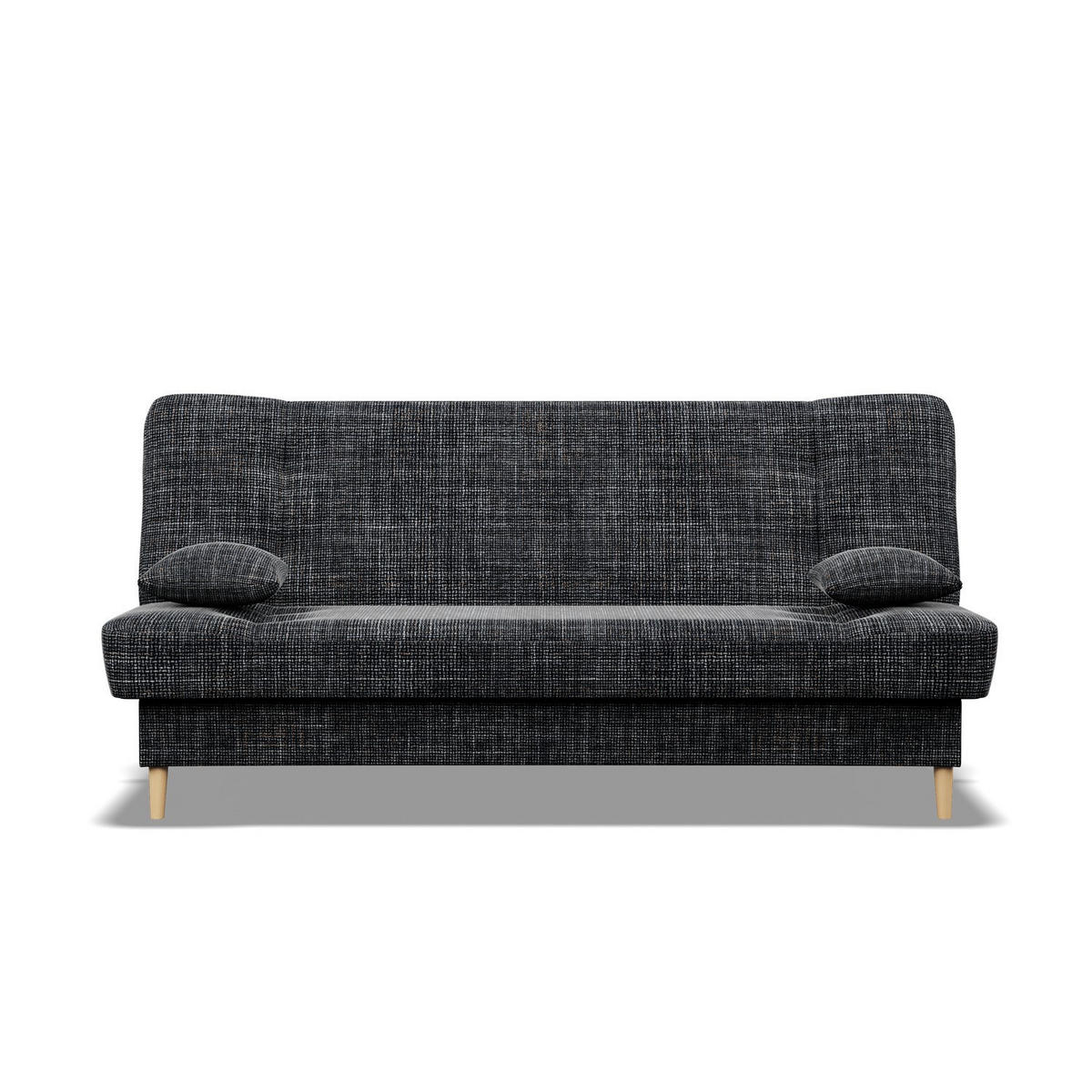 SOFA 3-SITZER MIT SCHLAFFUNKTION SAVANA Dunkelgrau - Dunkelgrau, Textil (93/96/200cm) - Mebligo