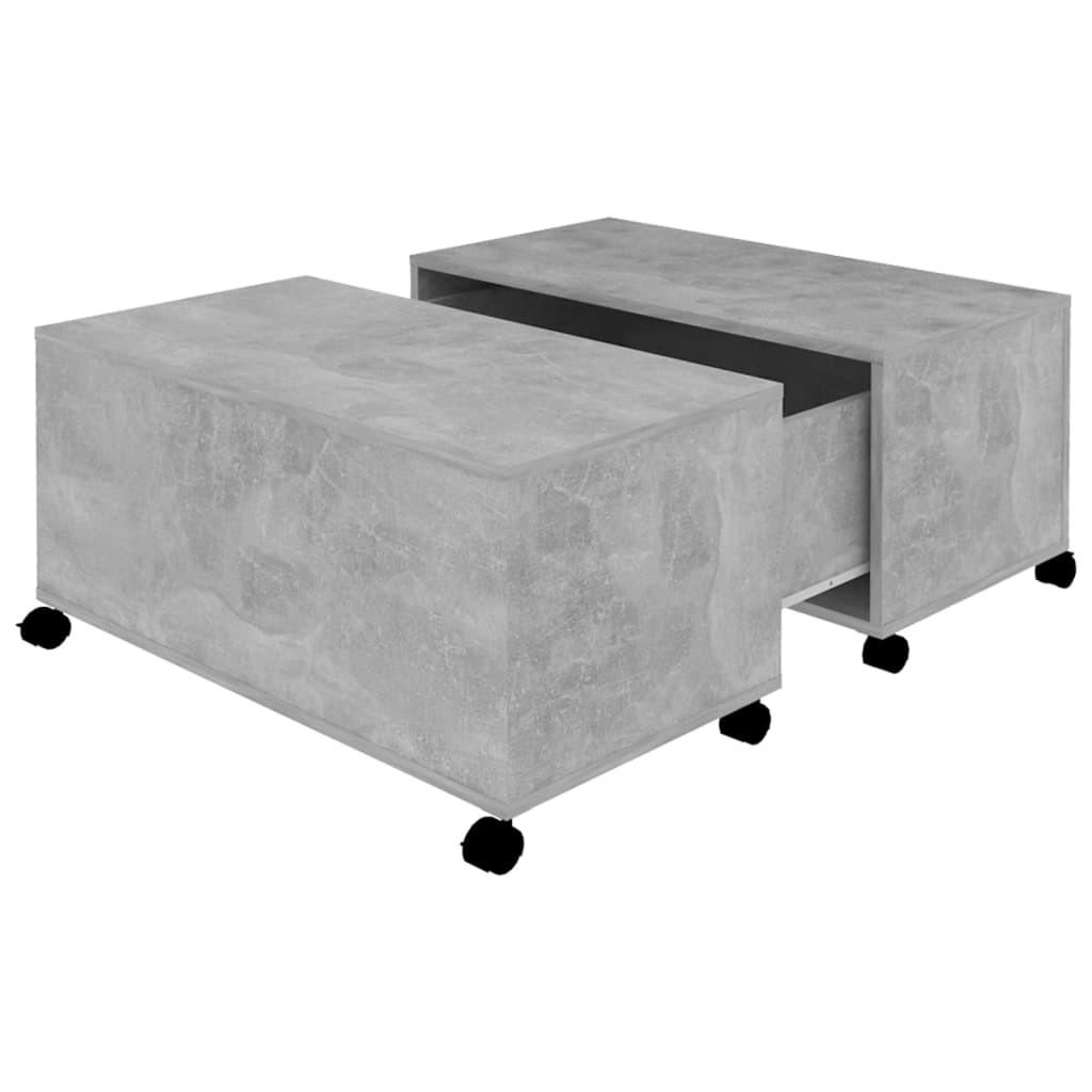 COUCHTISCH Betongrau 75x75x38 cm Holzwerkstoff - Grau, Holzwerkstoff (75/75/38cm) - furnicato