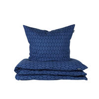 BETTWÄSCHESET Drops - Feinbiber - 2-teilig - 155 x 220 cm - Dunkelblau - Dunkelblau, Textil (155/220cm) - SCHIESSER