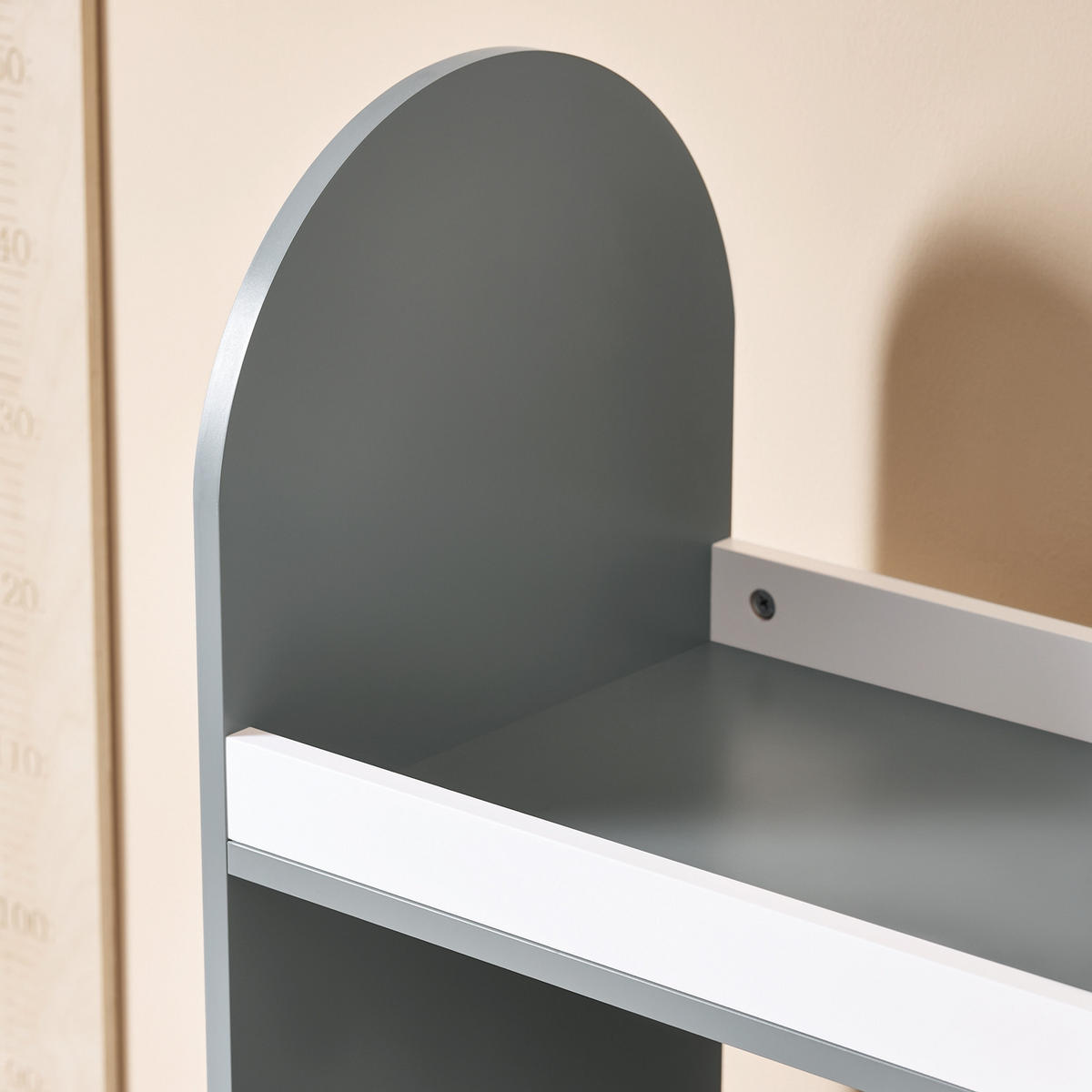 KINDERGARDEROBE Grau - Grau, Holzwerkstoff (97/108/35cm) - SoBuy