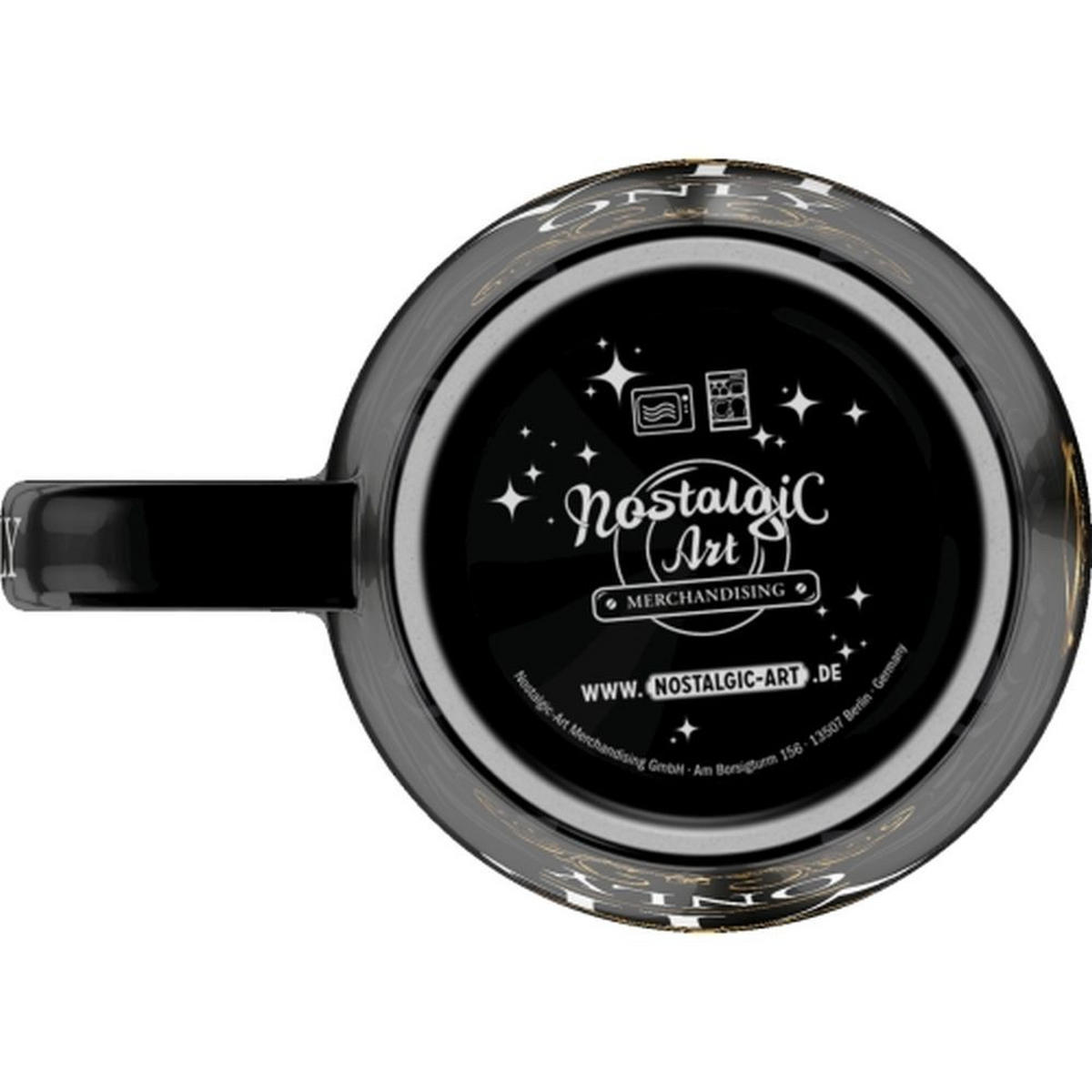 KAFFEETASSE 330 ml Achtung VIP Only - Multicolor, Keramik (0.33L) - Nostalgic-Art