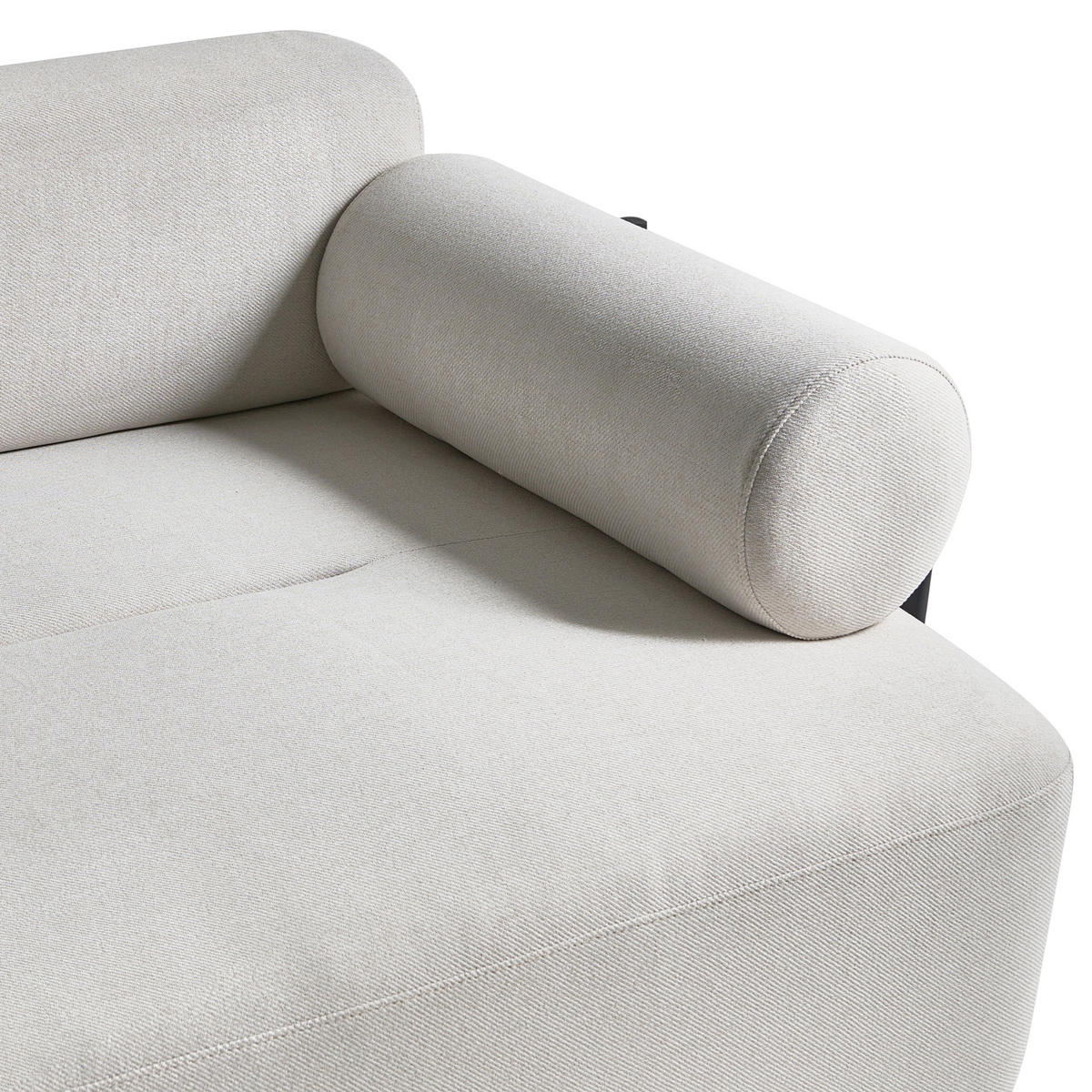 2-SITZER-SOFA Stoff Cremeweiß Elva - Creme, Textil (170/74/100cm) - Beliani
