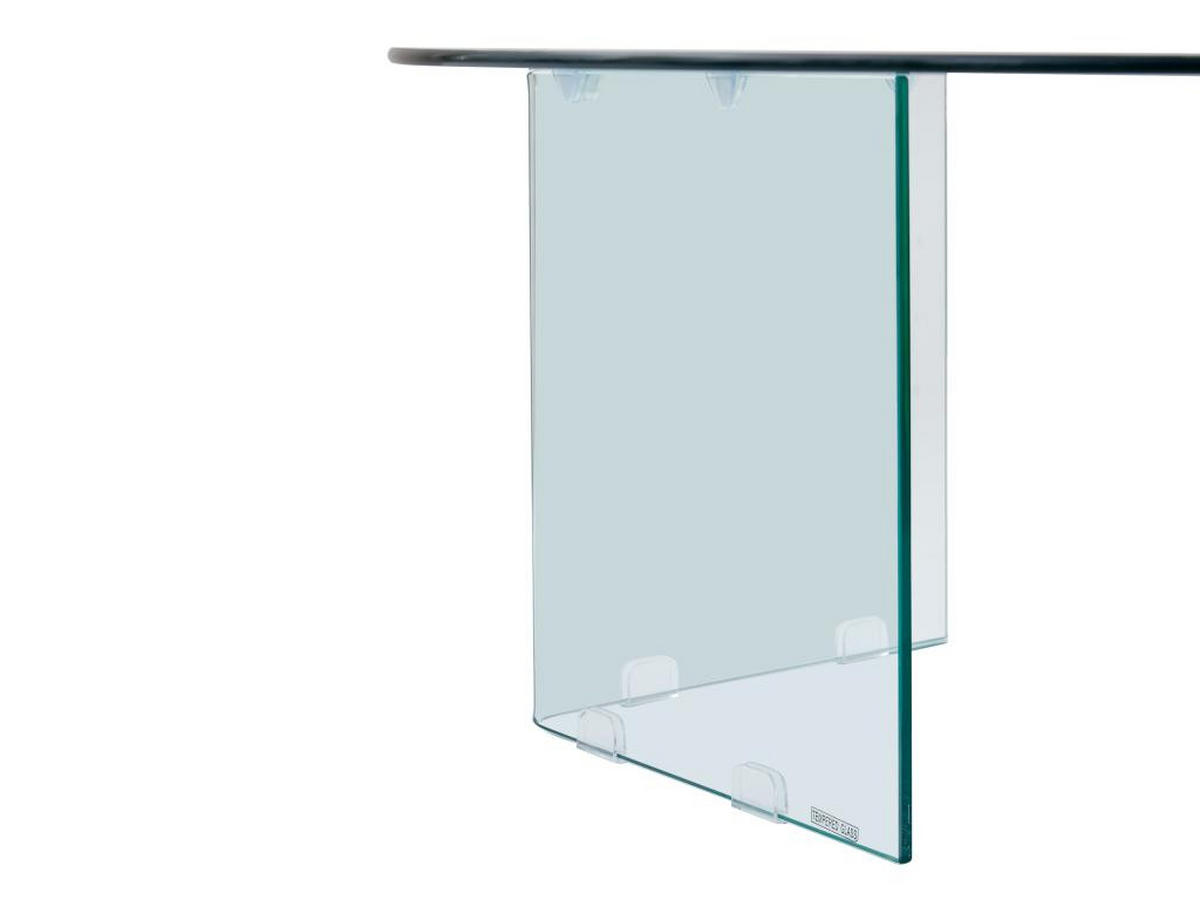 COUCHTISCH - Sicherheitsglas - ADAMO - Transparent, Glas (90/90/41cm) - Vente-Unique