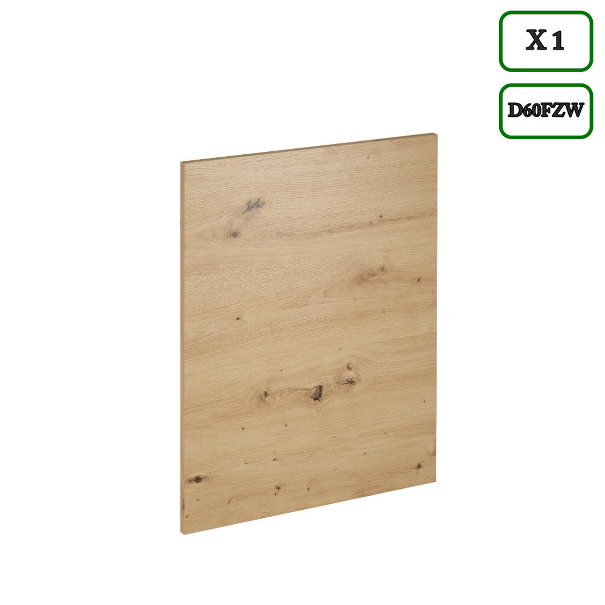 KÜCHENZEILE 360 cm - Langen K109-M360 - in Artisan Eiche - Schwarz/Eiche Artisan, Holz/Holzwerkstoff (360/212/60cm)