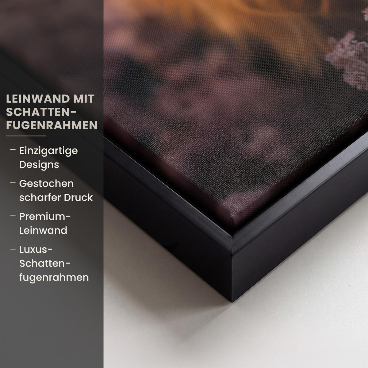 LEINWAND Bilder mit Rahmen - Schottischer Hochländer - Frühling - Hochland - 40x60 - Hellrosa, Textil (40/60cm) - MuchoWow