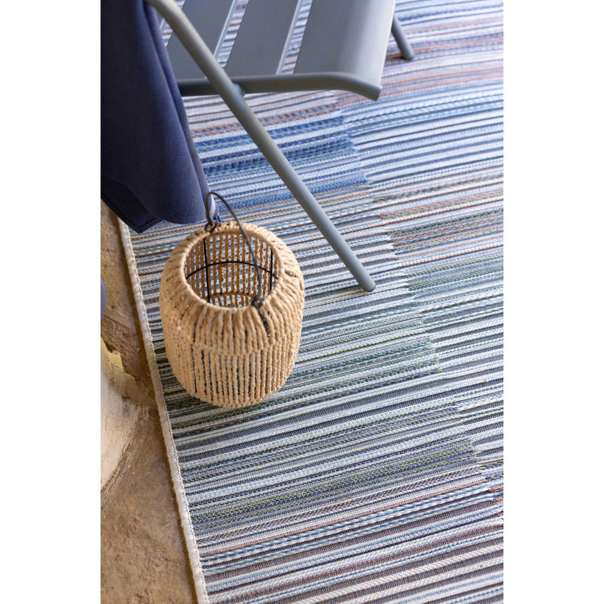 OUTDOOR-TEPPICH Bianca lagunenblau 200 x 290 x 1 cm - Türkis, Textil (200/290cm) - Vivaraise
