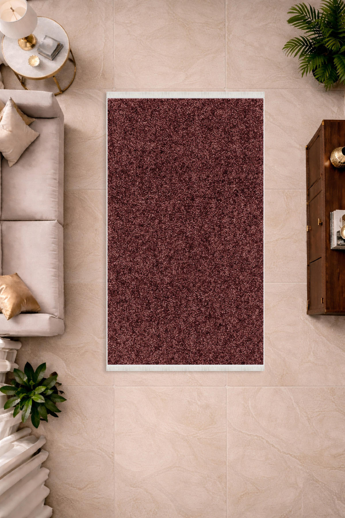 FLACHTEPPICH Wohnzimmer Läufer 80/150cm BRAUN - Dunkelbraun, Textil (80/150cm) - ROLFNERS
