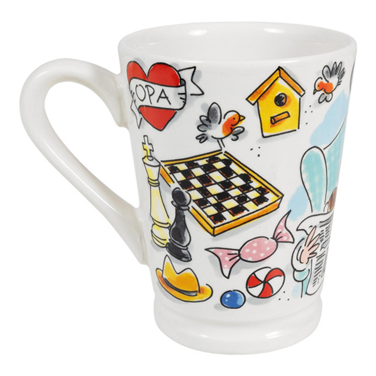 MAZAGRAN-BECHER Großvater in Bunt - 500 ml - Multicolor, Keramik (0.5L) - Blond Amsterdam