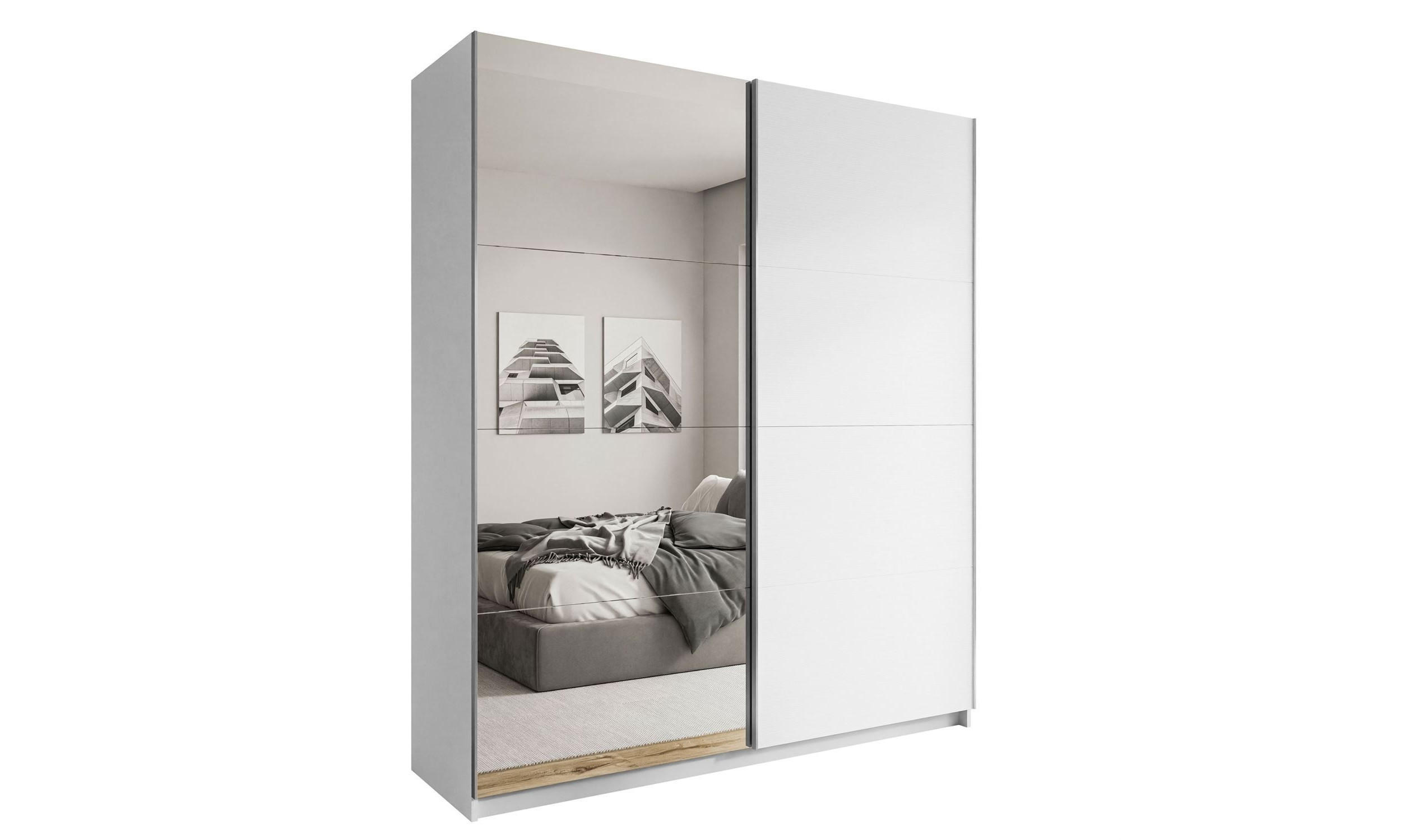 Lookway Schiebeschrank Weiß 180x218.6x63 cm