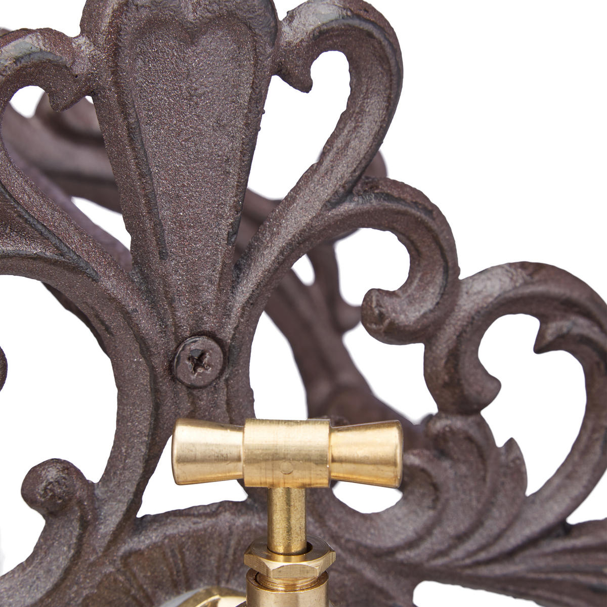 SCHLAUCHHALTER - Braun, Metall (29.5/25.5/23cm) - Relaxdays