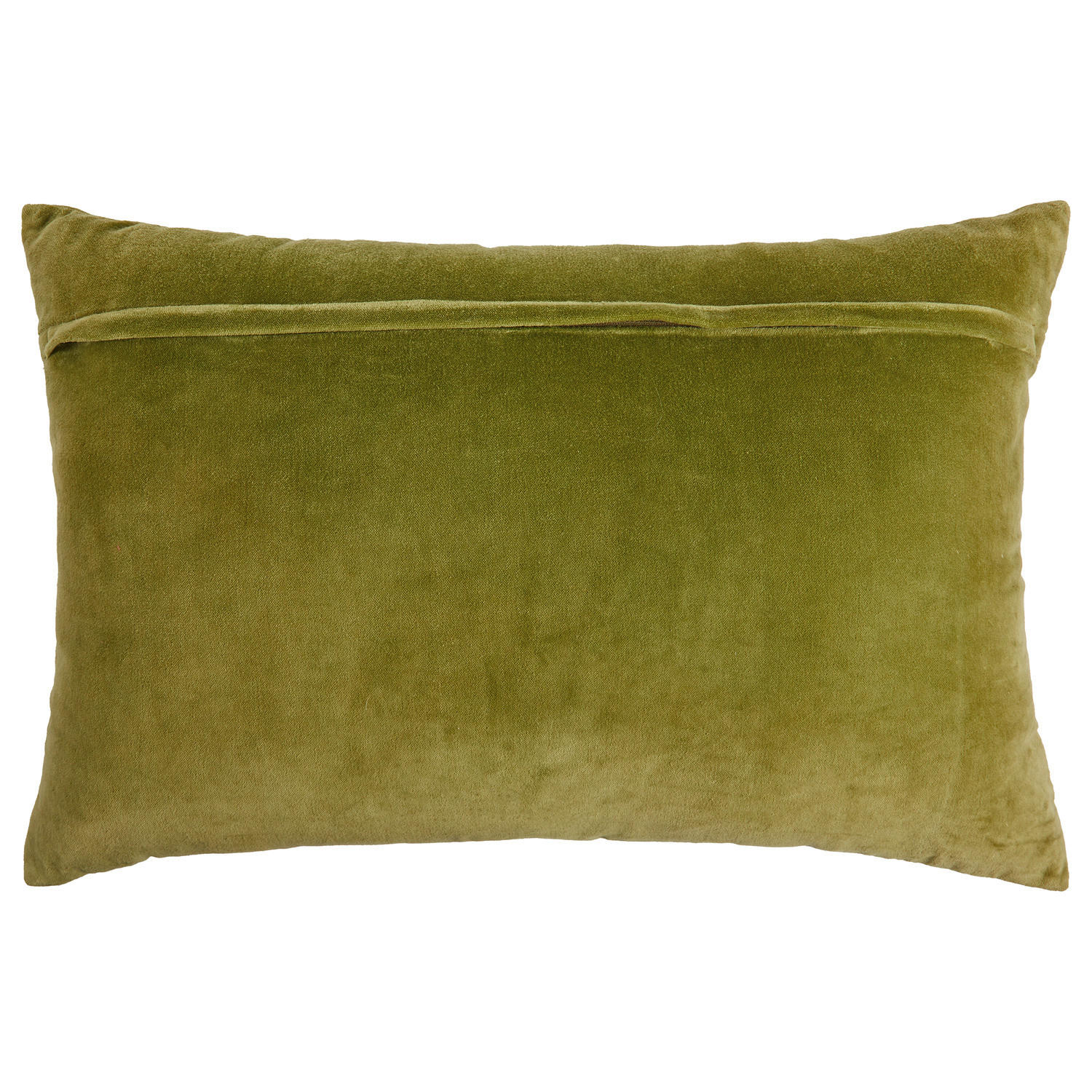 KISSEN Checker Velvet - Grün, Textil (60/40cm) - Butlers