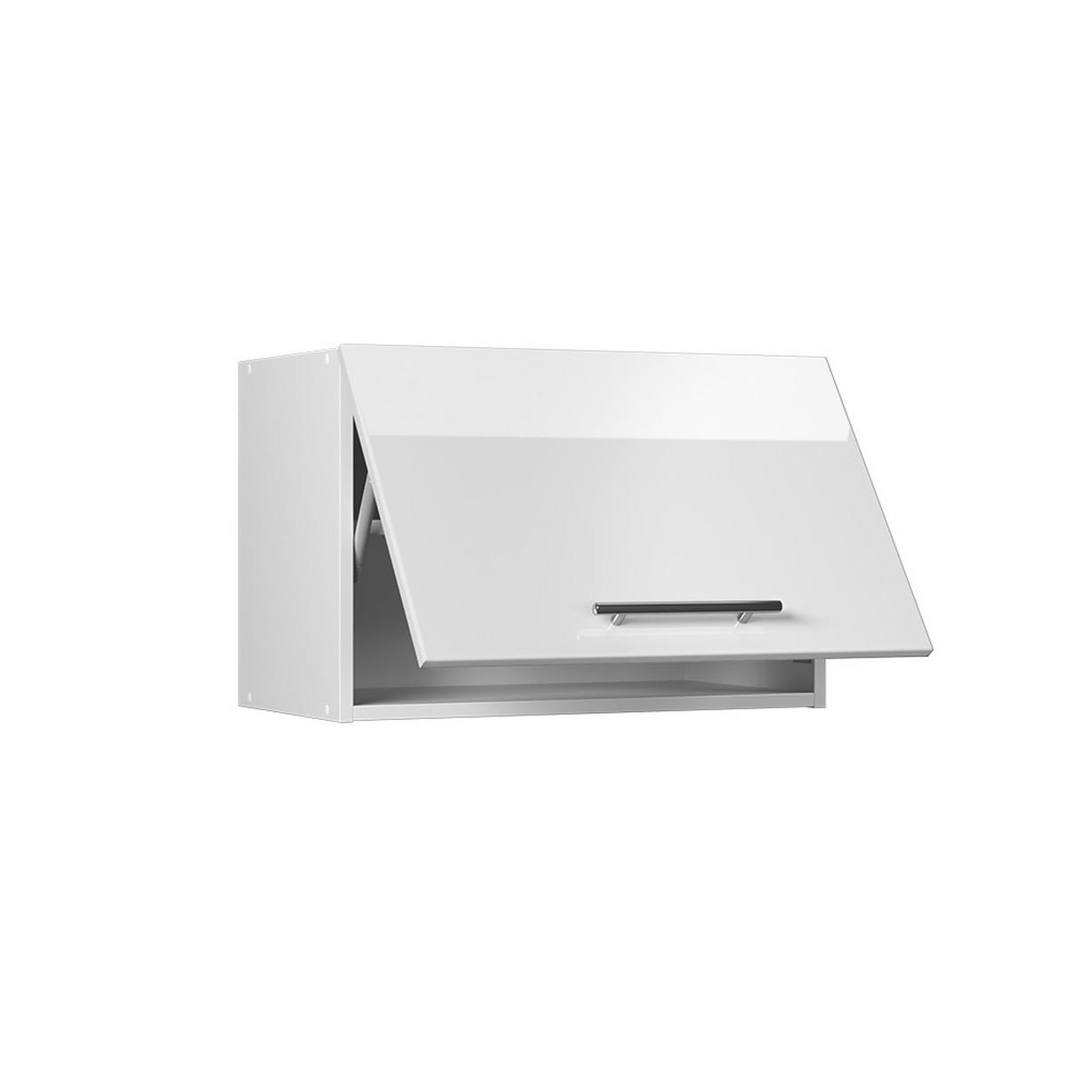 VĚŠÁK NA STĚNU Fame-Line, Bílá vysoký lesk/Bílá, 60 cm - bílá/vysoce lesklá bílá, kompozitní dřevo (60/40/34.1cm) - Vicco