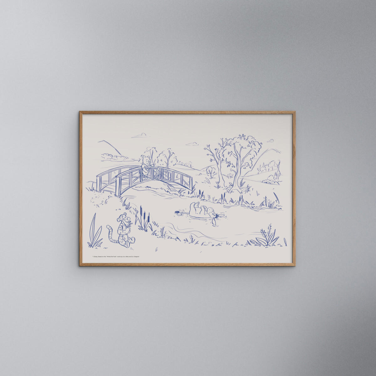 POSTER Disney - Hundred Acre Peaceful Day - Beige, Papier (30/40/0.1cm) - Poster&Frame