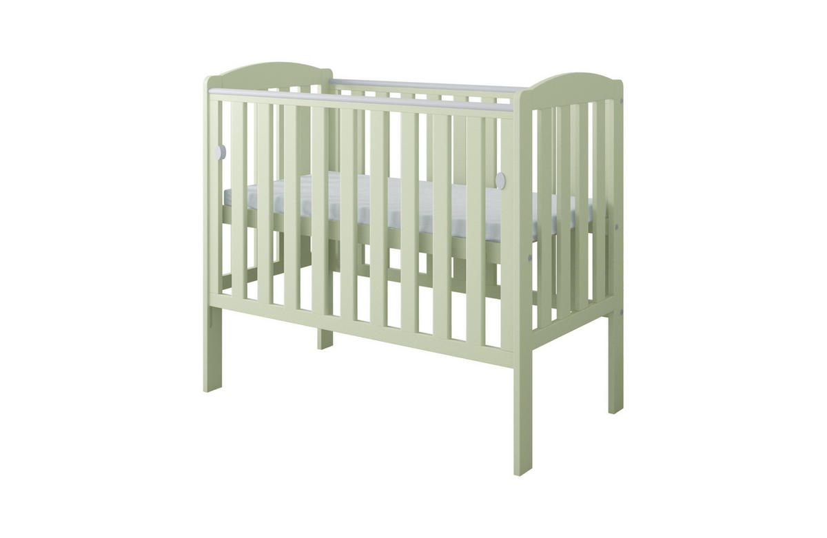 BEISTELLBETT Pino - Mintgrün, Holz (50/100cm) - kiki design