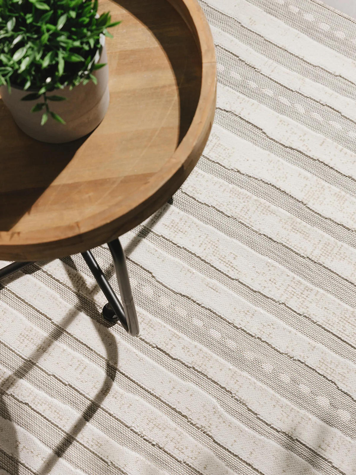 OUTDOORTEPPICH Flora Beige 160x230 cm - Creme, Kunststoff (160/230cm) - benuta