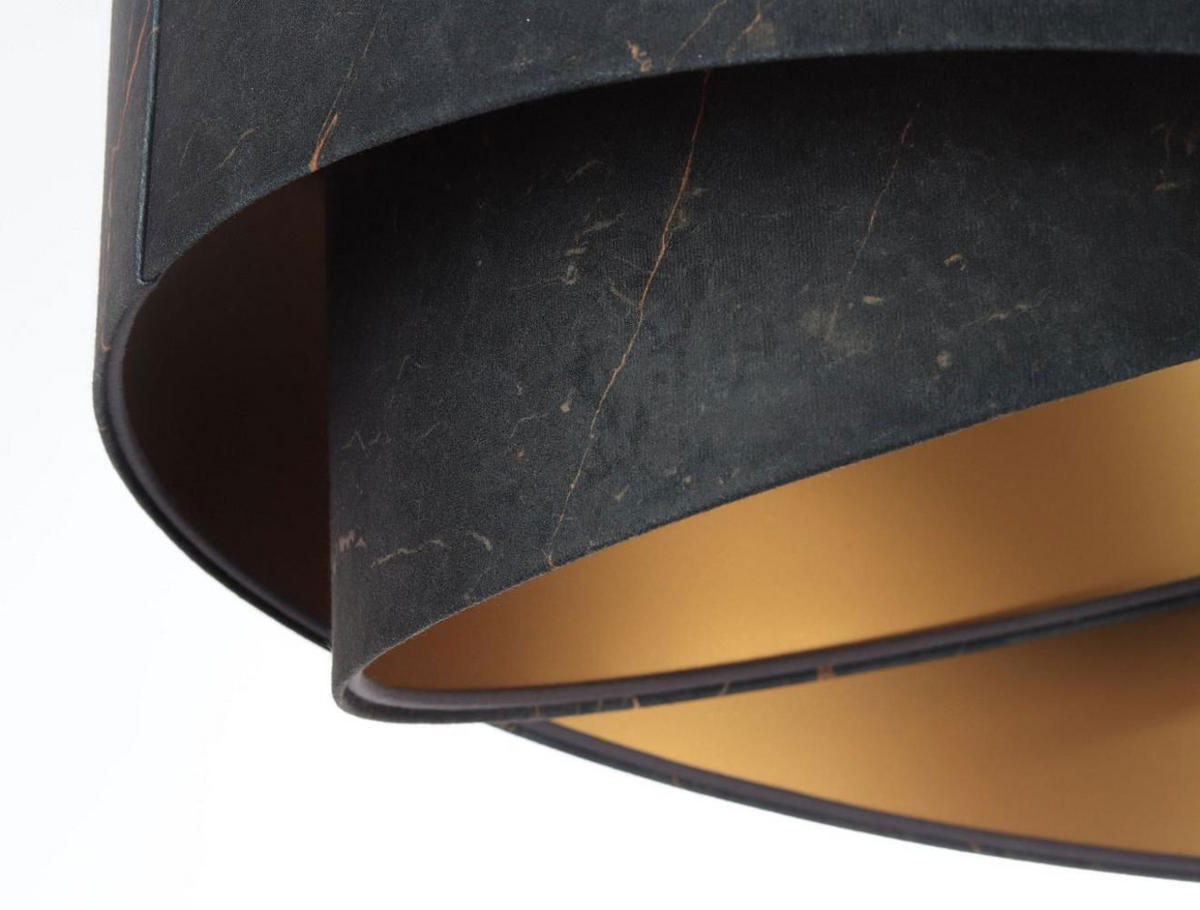 HÄNGELEUCHTE Schwarz 50/23 cm - Schwarz, Kunststoff (50/1/23cm) - ONZENO
