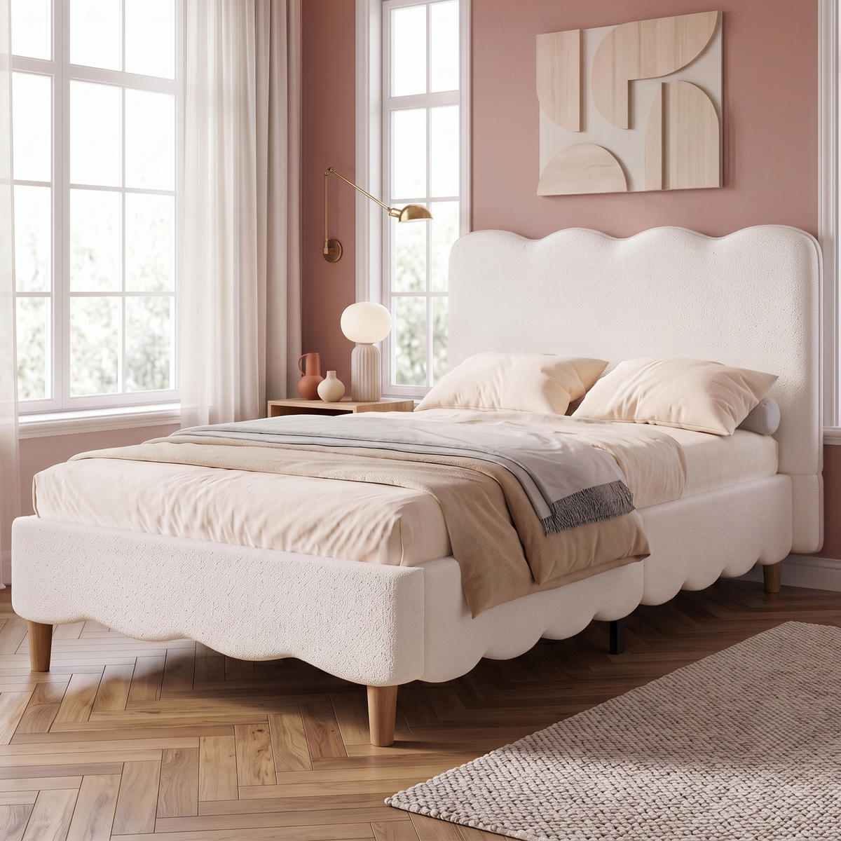KINDERBETT 90/200 cm mit Lattenrost, DE-41785, in Weiß - Weiß, Holzwerkstoff (90/200cm) - ComfortXL