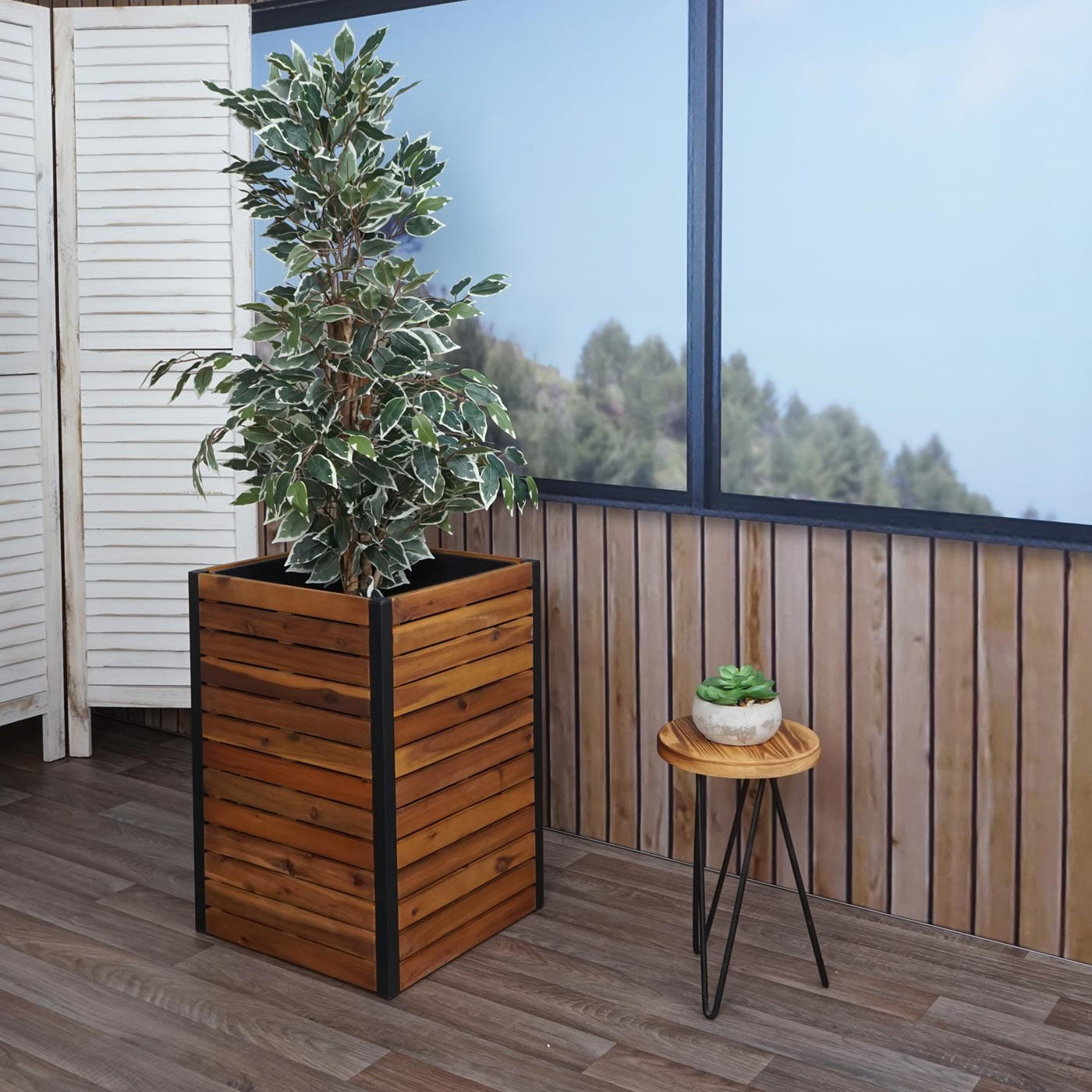 PFLANZKASTEN Braun - Braun, Holz (42/60/42cm) - MCW