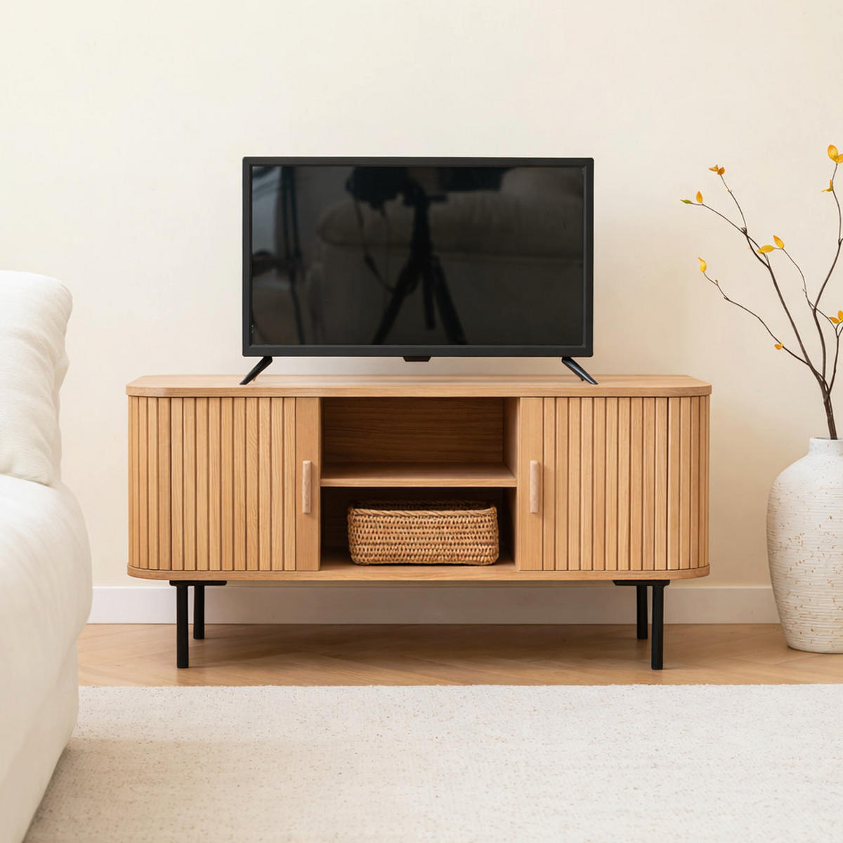 TV-SCHRANK Rechteckig Braun 100 x 40 x 60 (cm) - Braun, Holz (100/60/40cm) - Nordlys