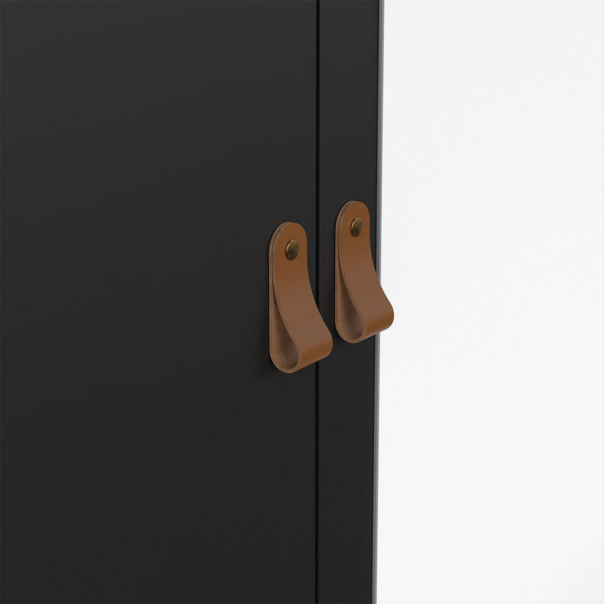 KLEIDERSCHRANK, Madrid, Schwarz, Holzwerkstoff, 150 x 59 x 199 cm - Schwarz, Holzwerkstoff (150/199/59cm) - ebuy24