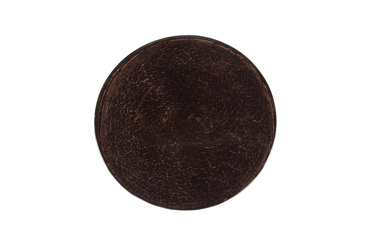 BEISTELLTISCH MOKKA Braun Glas - Braun/Kupferfarben, Glas/Metall (30/30/45cm) - KAWOLA