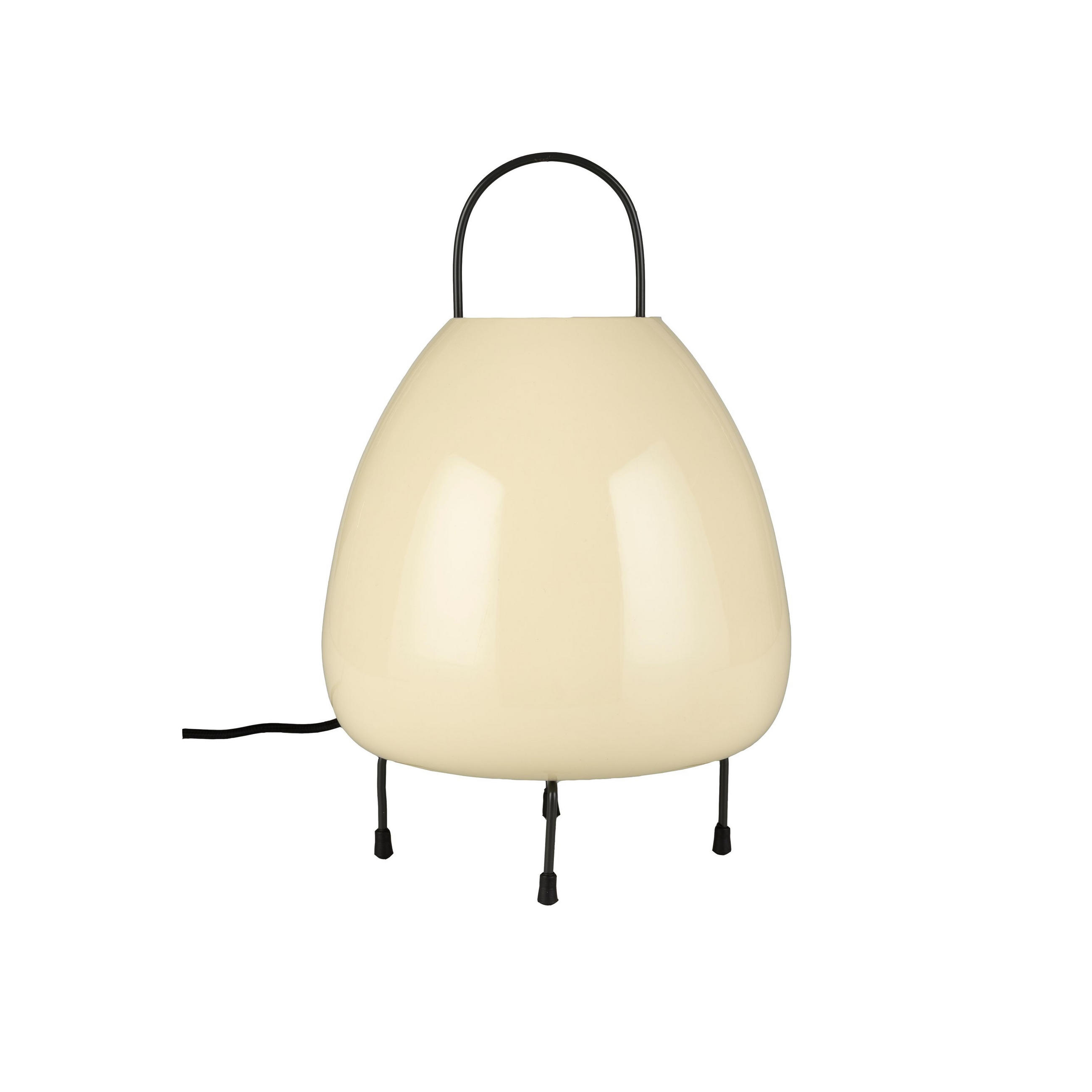 TISCHLAMPE Ovo Hellgelb - Beige, Metall (21/21/32cm) - Zuiver