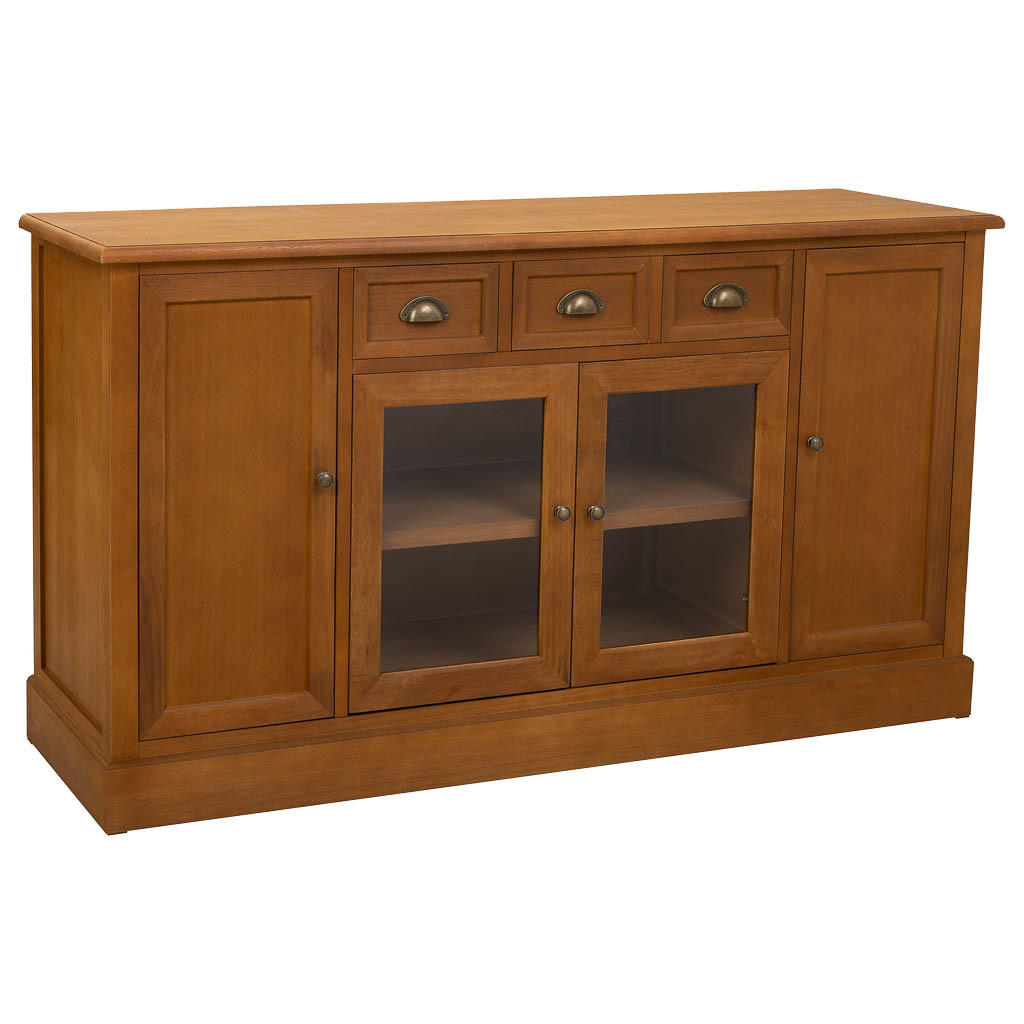 ANRICHTE aus Holz 155,5x45x86 cm - Braun, Holz (156/80/40cm) - Wanderlust