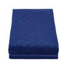 SAMT-WOHNDECKE 150/200 cm, gesteppt - Dunkelblau, Textil (150/200cm) - Homescapes