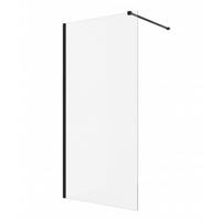 DUSCHWAND Florida - 70 x 200 cm - Schwarz - Walk-In Duschabtrennung aus Sicherheitsglas - Schwarz, Glas (70/200cm) - Badplaats