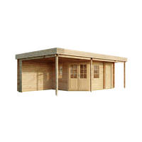 GARTENHAUS Holz Johanna - Naturfarben, Holz (718/228/420cm) - Alpholz