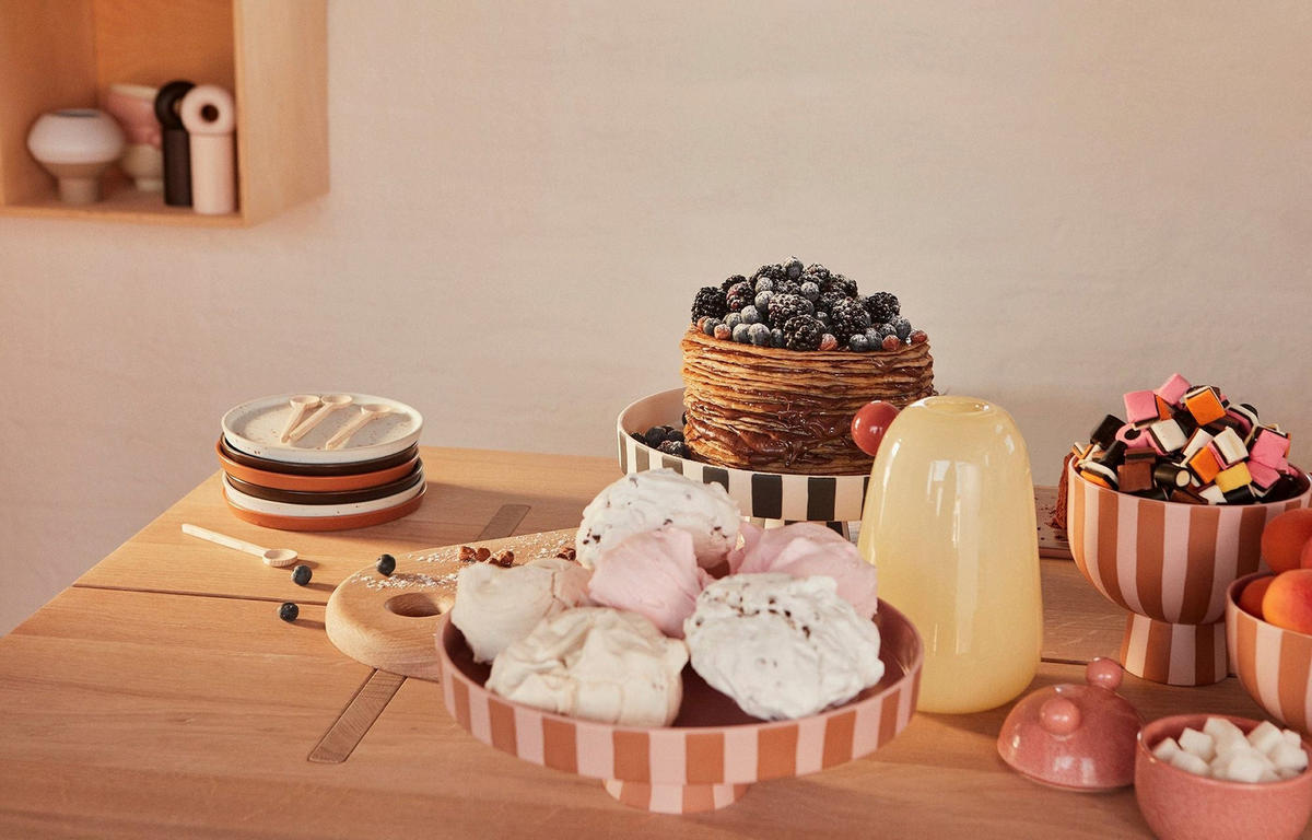 SCHALE Toppu in Braun/Rosé 15 cm - Terracotta, Keramik (15cm) - OYOY Living Design