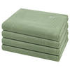 HANDTUCH Pique 4er-Set - Grün, Textil (50/100cm) - Ross