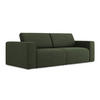 3-SITZER SOFA Strukturstoff Stoff Grün - Blau/Schwarz, Kunststoff/Textil (224/80/103cm) - Makamii