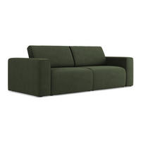 3-SITZER SOFA Strukturstoff Stoff Grün - Blau/Schwarz, Kunststoff/Textil (224/80/103cm) - Makamii
