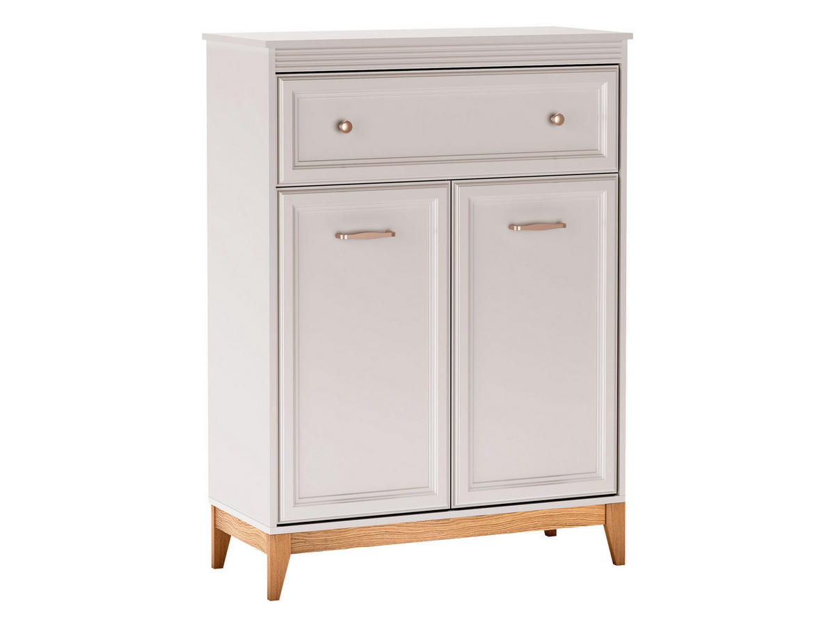 KOMMODE Windsor W-04 - Kaschmir/Eichefarben, Holz/Holzwerkstoff (92/126/41cm) - MIRJAN24