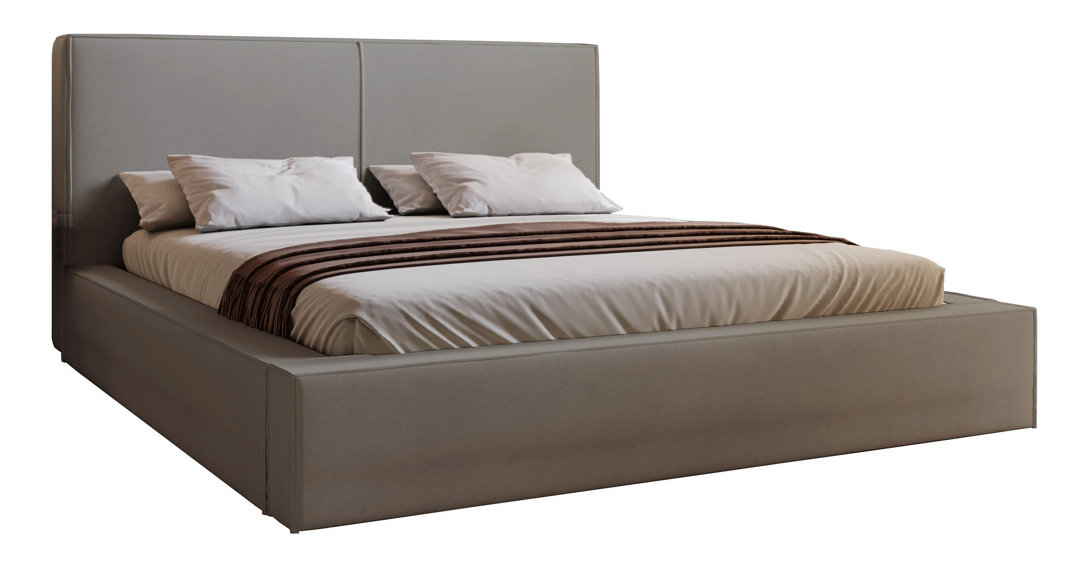 Emporius Polsterbett Hellgrau 180x200 cm
