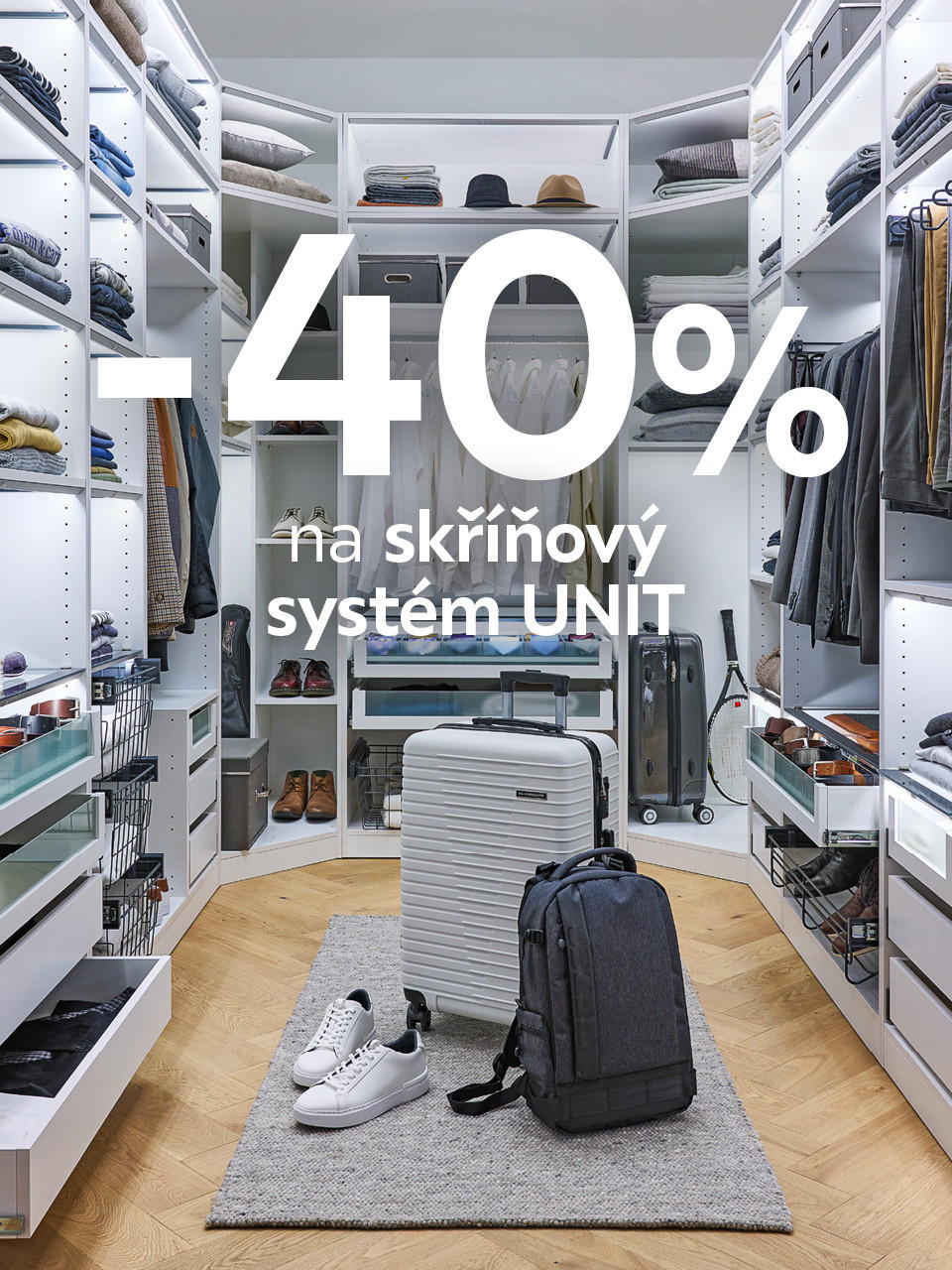 -40 % na skříňový systém UNIT