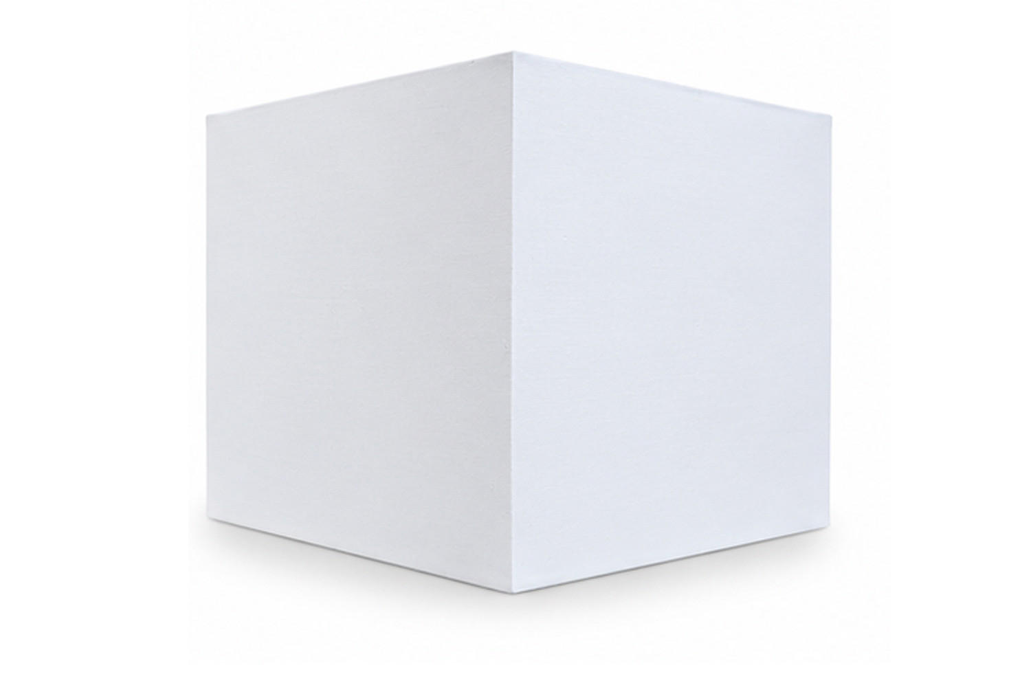 LEUCHTENSCHIRM SQUARELOW 25x25x22 cm, Textil, Weiß - Weiß, Textil (25/25/22cm) - Light & Living