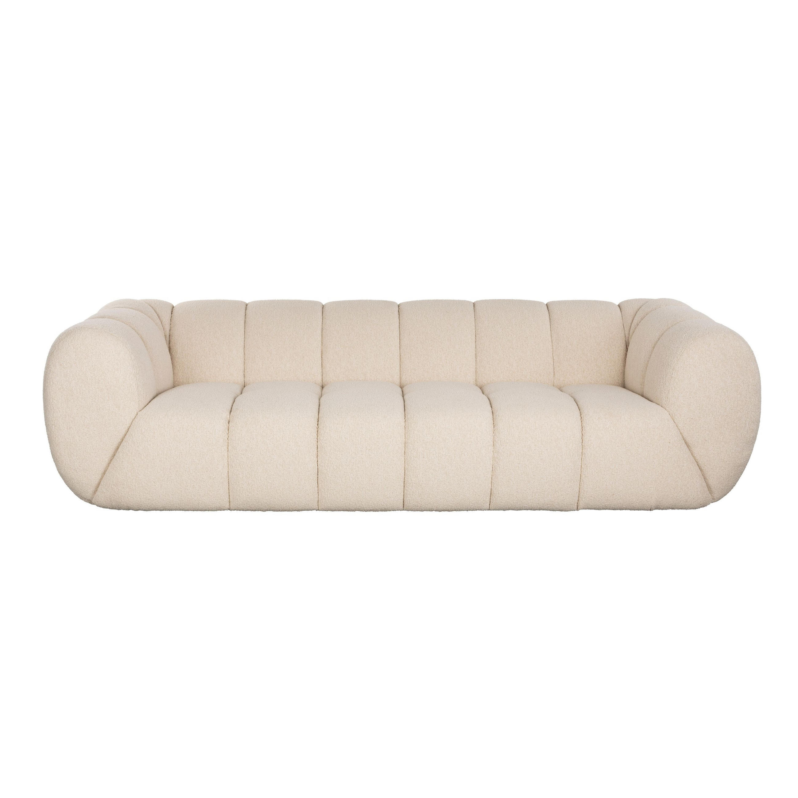 SOFA 3-SITZER Melt Beige - Beige, Textil (241/68/104cm) - Zuiver