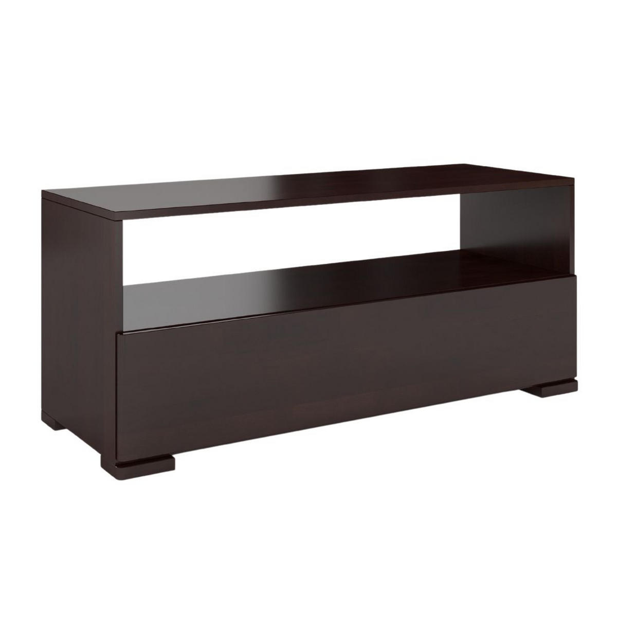 MASSIVHOLZ-TV-SCHRANK Sandema, Buche - lackiert, Palisanderfarbe - Wengefarben, Holz/Buchenholz (120/51.5/44.8cm) - Visby