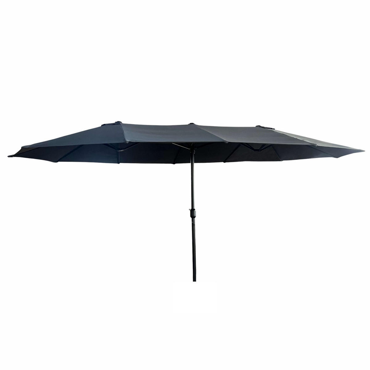 SONNENSCHRIM Grau 245/460 cm - Schwarz/Grau, Metall (460/270cm) - Akord