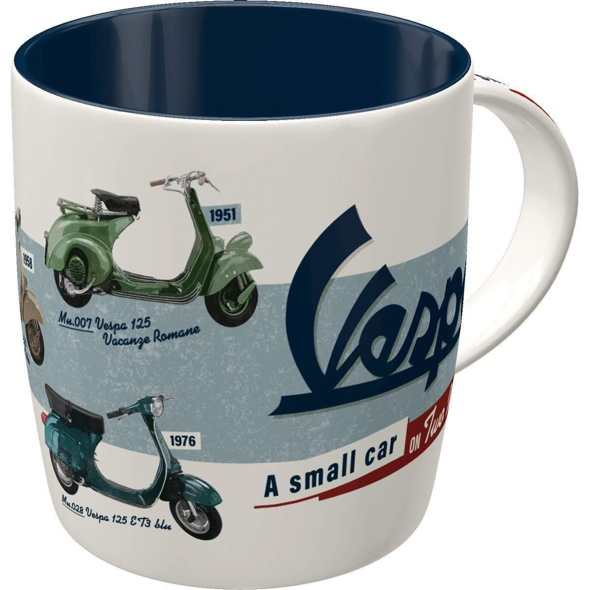 KAFFEETASSE 330 ml Vespa Model Chart - Multicolor, Keramik (0.33L) - Nostalgic-Art