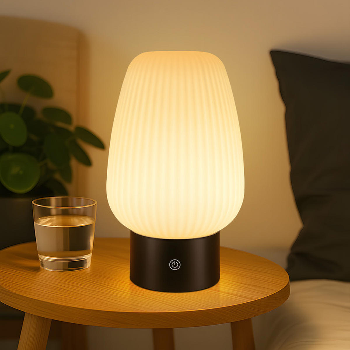 LED-TISCHLEUCHTE BUCKLEY Ⅲ 21/13/9 cm - Weiß, Glas (21/13/9cm) - Nettlife