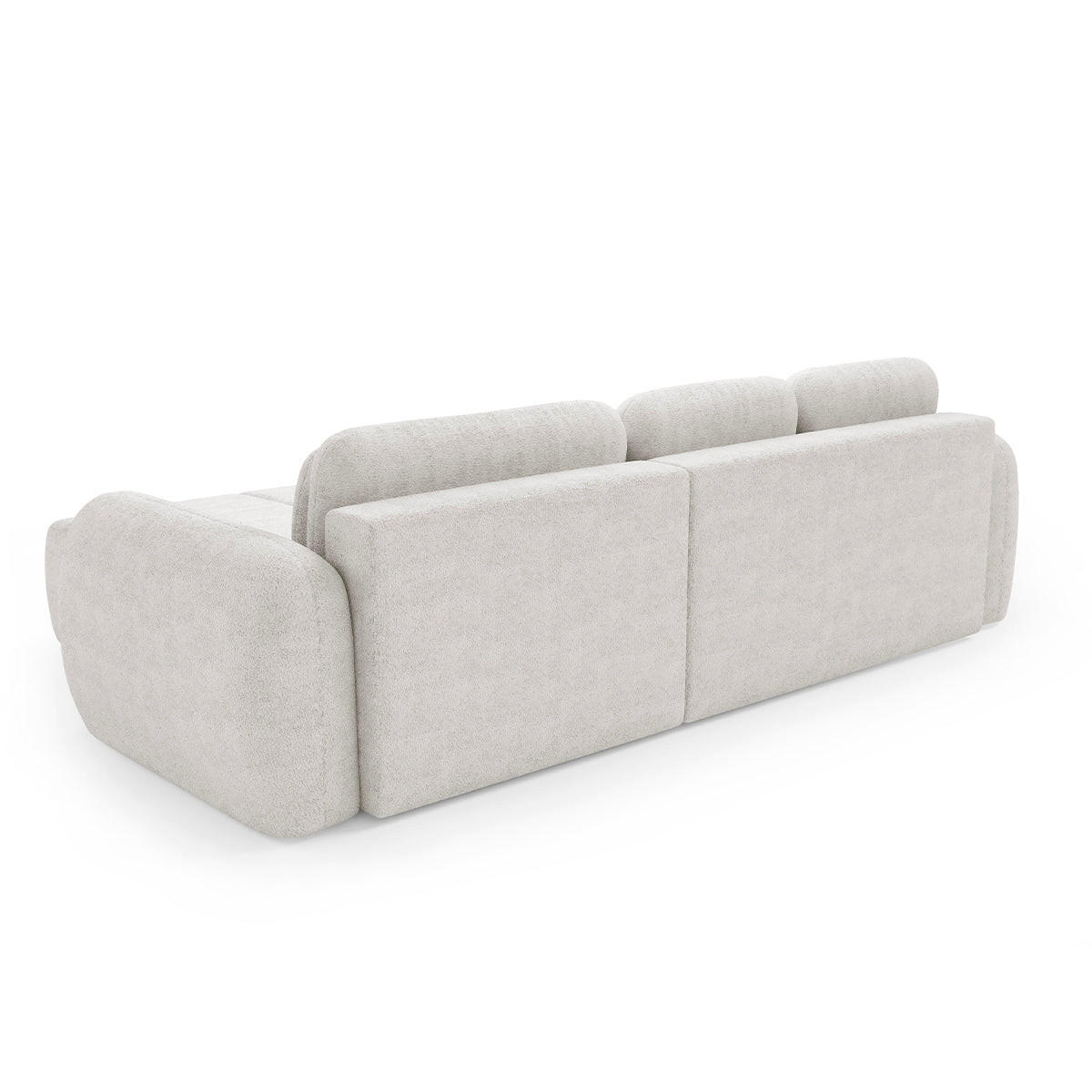 ECKSOFA Cesar 3 Sitzplätze Weiß - Weiß, Holz (304/190cm) - Petits-meubles