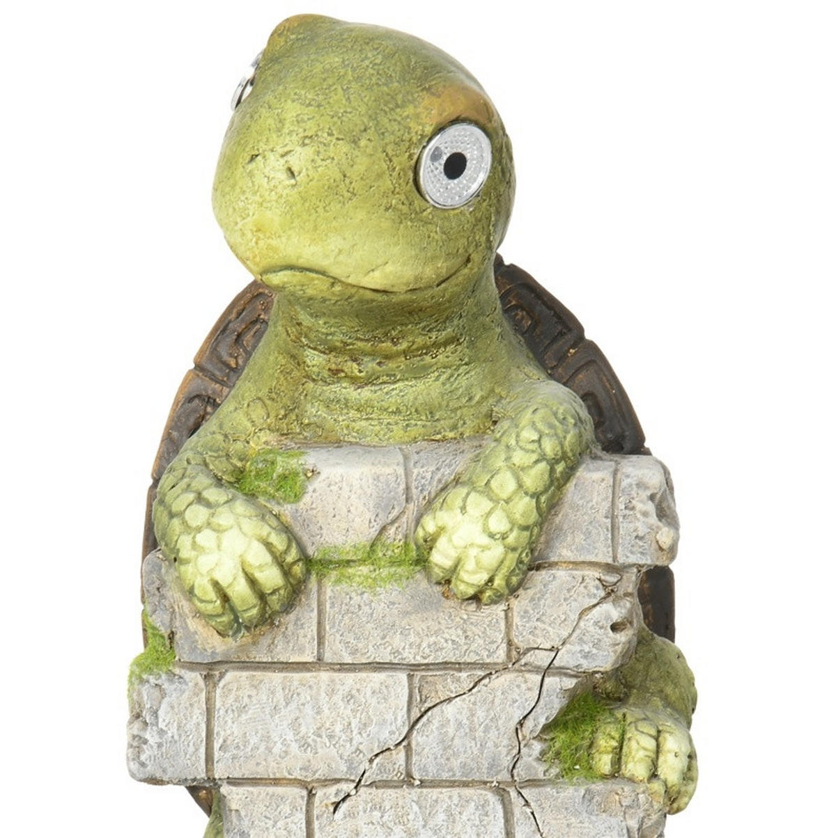 SOLAR Gartenfigur Schildkröte 17.5x18.5x36.5 cm mit led - Multicolor, Metall (18.5/36.5/17.5cm) - Modfu